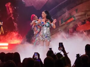 Katy Perry performing at her Las Vegas residency