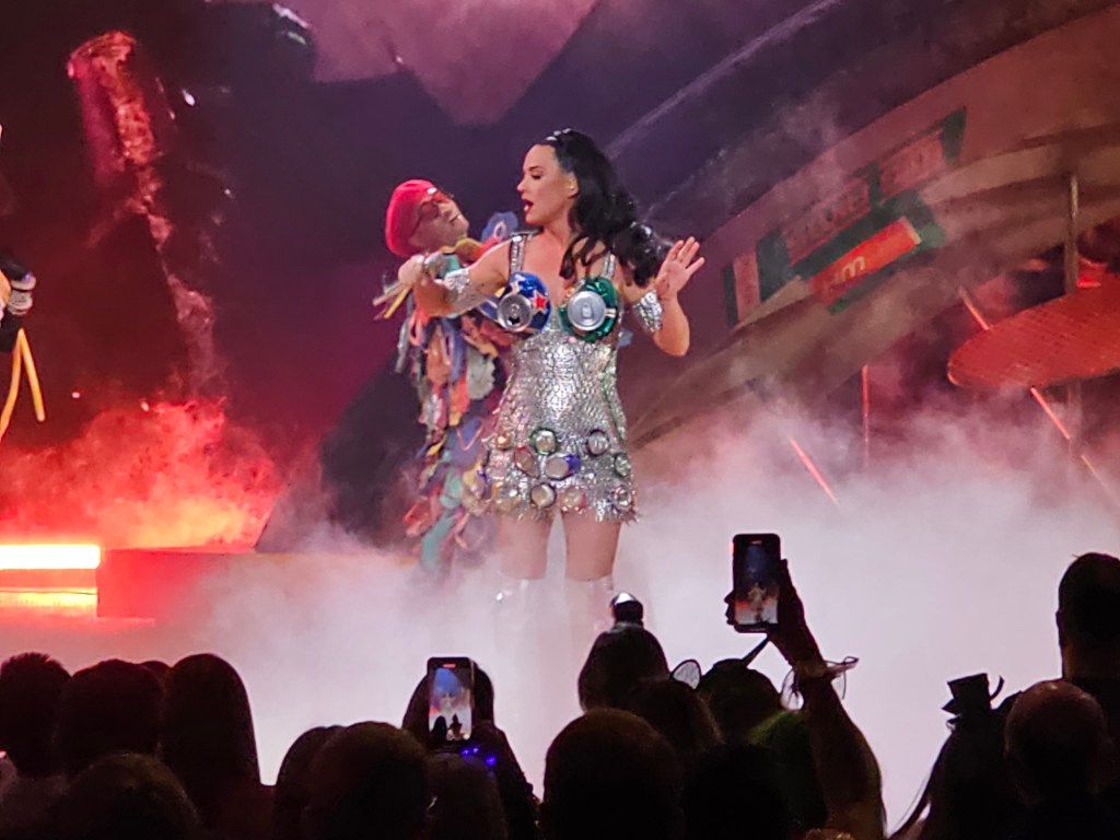 Katy Perry performing at her Las Vegas residency