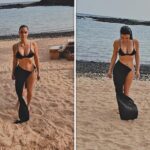 kim kardashian at the beach insta 5