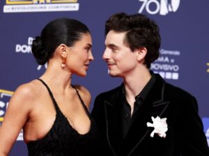 Timothee Chalamet and Kylie Jenner 70th David Di Donatello In Rome 9
