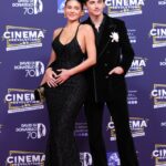 Timothee Chalamet and Kylie Jenner at the 70th David di Donatello awards.