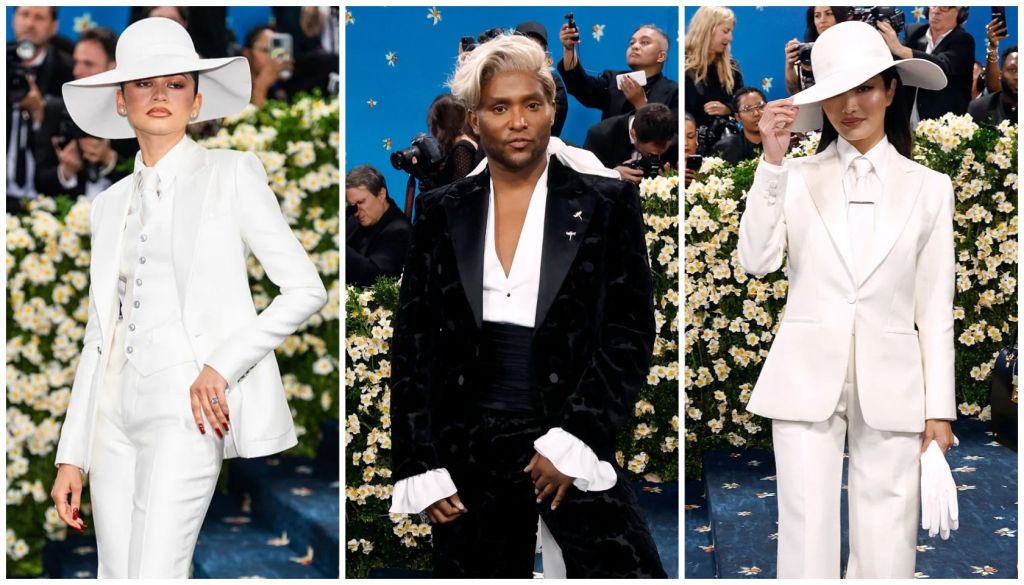 Zendaya, Law Roach, and Anna Sawai at the Met Gala