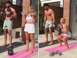 'Love Island' Couple Millie Court And Liam Reardon's Workout Sesh!