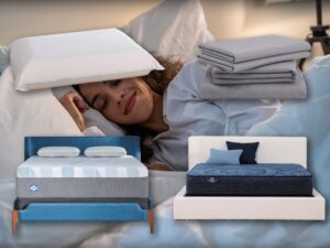 Person Sleeping Surrounded By Sleep Deals On Amazon