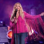 Miranda Lambert performing "Run" at the Academy of Country Music Awards.