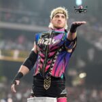 Logan Paul with a drone at WrestleMania.