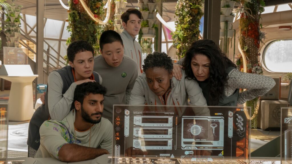 A still image from the Netflix series Murderbot.