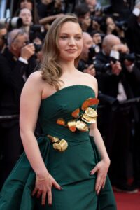 Mia Threapleton at the Cannes Film Festival.