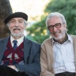 First-look picture of Juan José Campanella's Netflix movie 'Parque Lezama' starring Luis Brandoni and Eduardo Blanco.