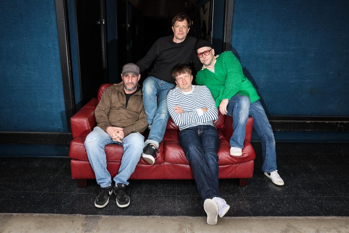 The band OK Go at their rehearsal studio.