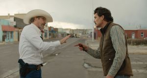 L-R: Joaquin Phoenix and Pedro Pascal in 'Eddington'