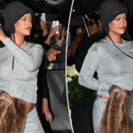 Rihanna pregnant with third child, debuts baby bump at Met Gala 2025