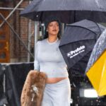 Rihanna is seen at The Carlyle Hotel before the 2025 Met Gala: "Superfine: Tailoring Black Style" at the Metropolitan Museum of Art on May 05, 2025 in New York City. (Photo by Adrian Edwards/GC Images)