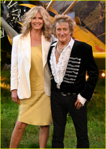 Rod Stewart and wife Penny on the red carpet