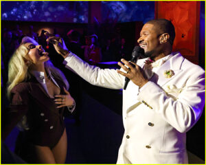 Usher feeding Sabrina carpenter cherry at met gala