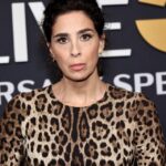 Sarah Silverman at the Saturday Night Live 50th Anniversary.
