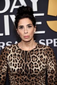 Sarah Silverman at the Saturday Night Live 50th Anniversary.