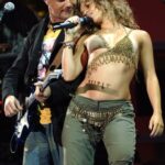 Alejandro Sanz and Shakira at the American Airlines Arena in Miami, Florida (Photo by Kevin Mazur/WireImage)
