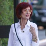 Sharon Osbourne leaving a Jacquemus store.