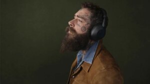 Post Malone ANC headphones for the music campaign
