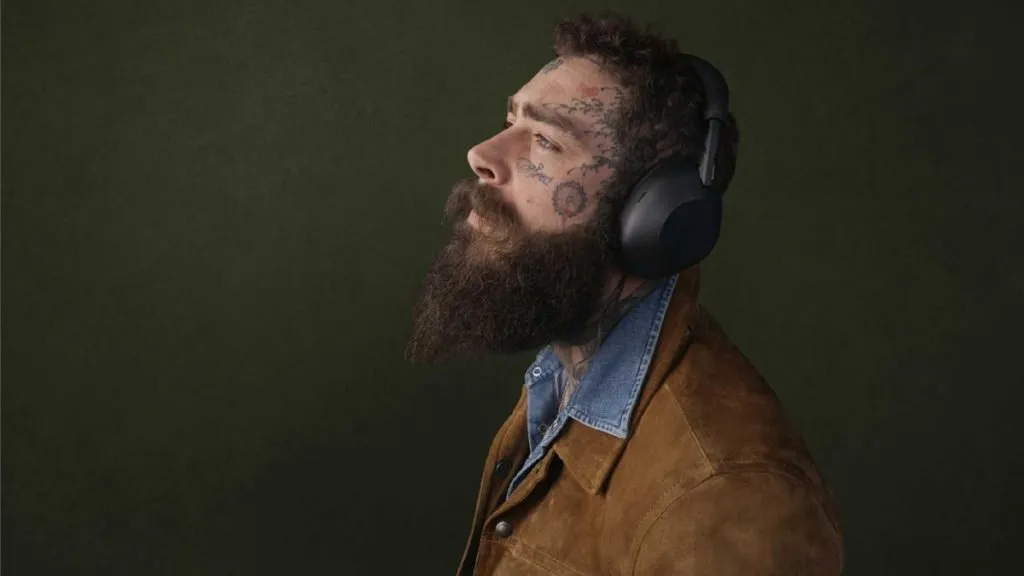 Post Malone ANC headphones for the music campaign