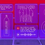 Art of a Ramones album cover in a digital illustration