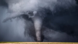tornado clouds on the horizon