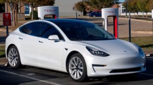 Tesla charging station