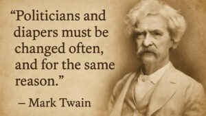 famous Mark Twain quote about politicians as a meme