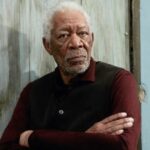 Morgan Freeman Wearing His Signature Gold Earring