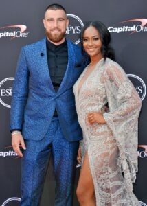 Travis Kelce and Kayla Nicole at the 2018 ESPY Awards.