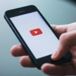 YouTube Logo on a phone