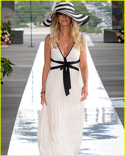 Joan Vassos on the runway