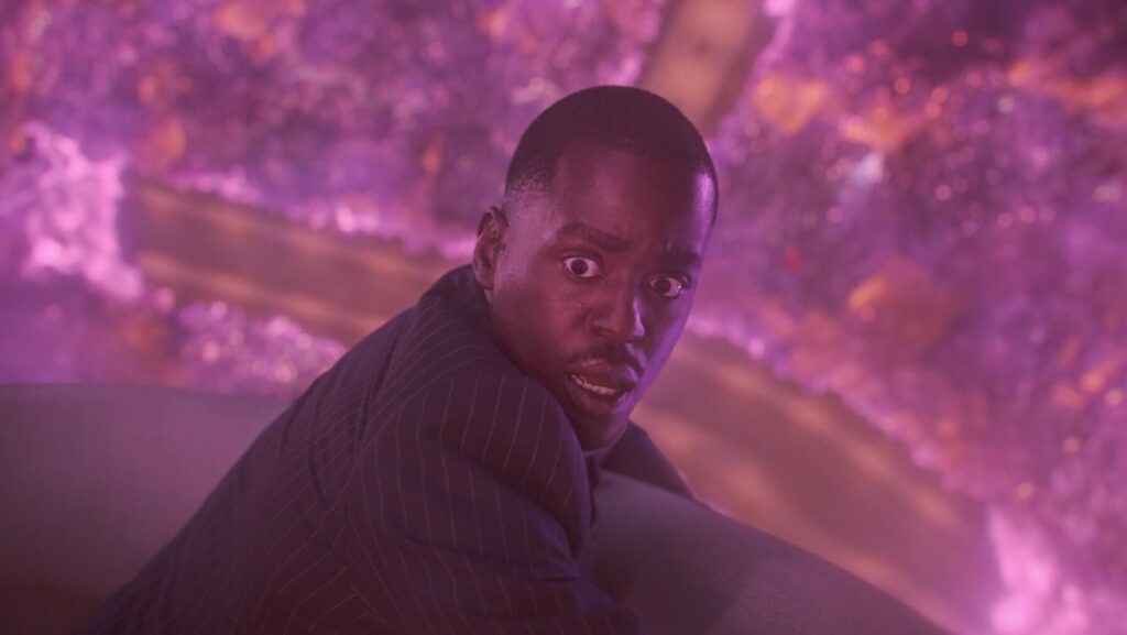 image of fifteenth doctor in season two finale before regeneration