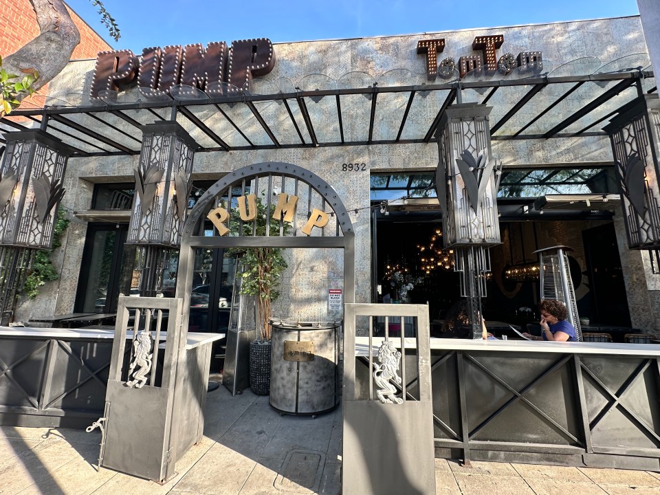 Exterior view of TomTom, a Vanderpump Rules bar.