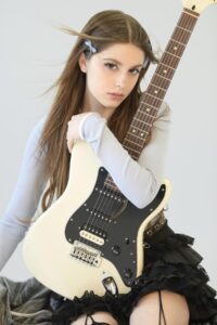professional portrait of a girl with long hair