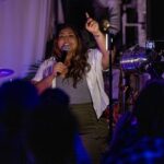 Yesi Ortiz hosts the Rehearsal, live-streamed from a community room at Mercado La Paloma in Los Angeles