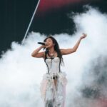 MILLI performs on stage at Head in the Clouds Festival in LA last weekend.
