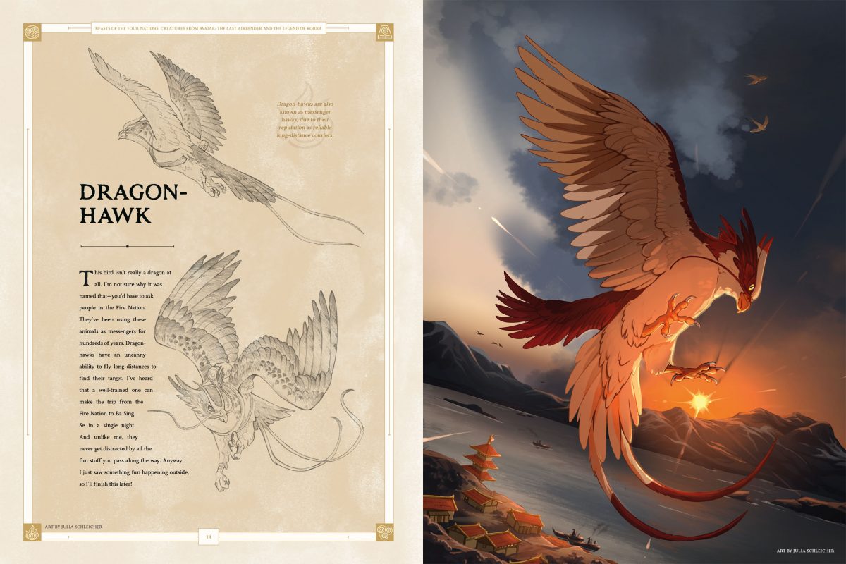 Beasts of the Four Nations: Creatures from Avatar Dragon-hawk