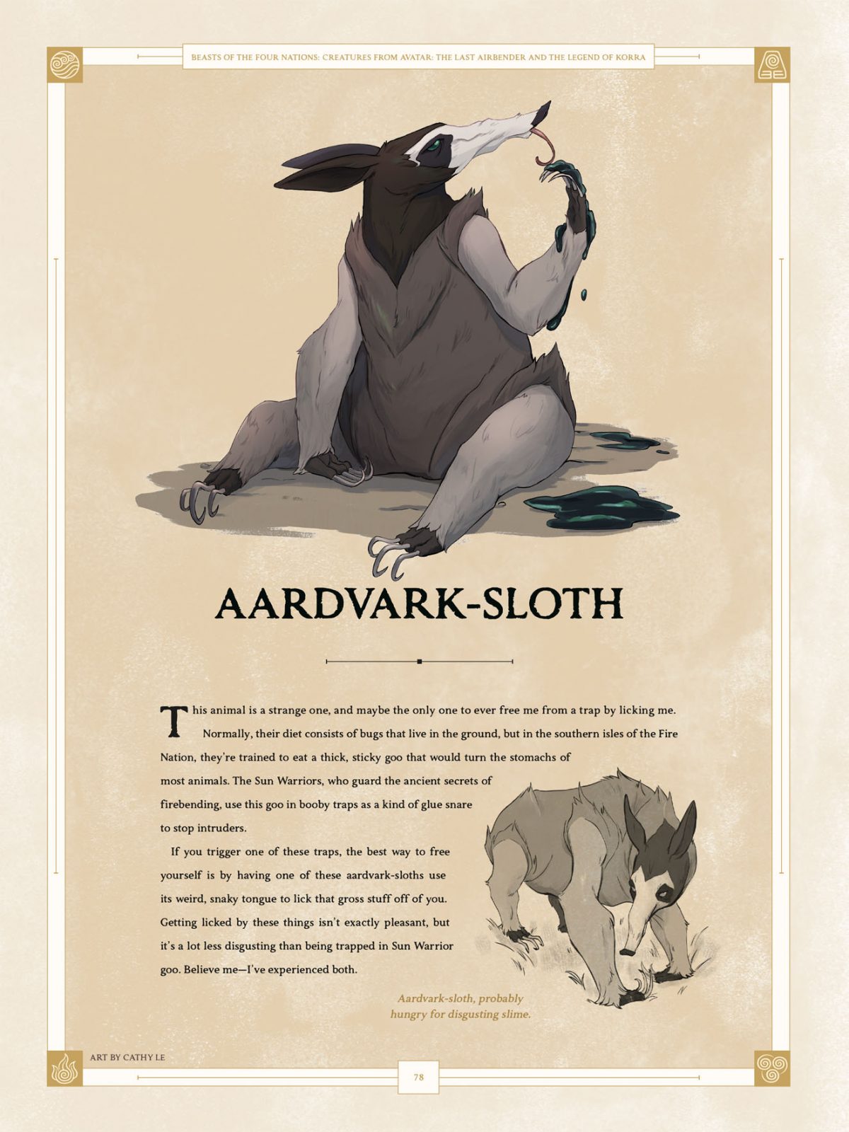 Beasts of the Four Nations: Creatures from Avatar aardvark sloth