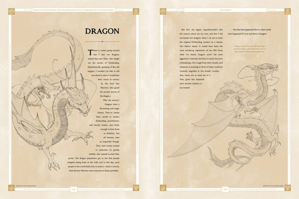 Beasts of the Four Nations: Creatures from Avatar dragon