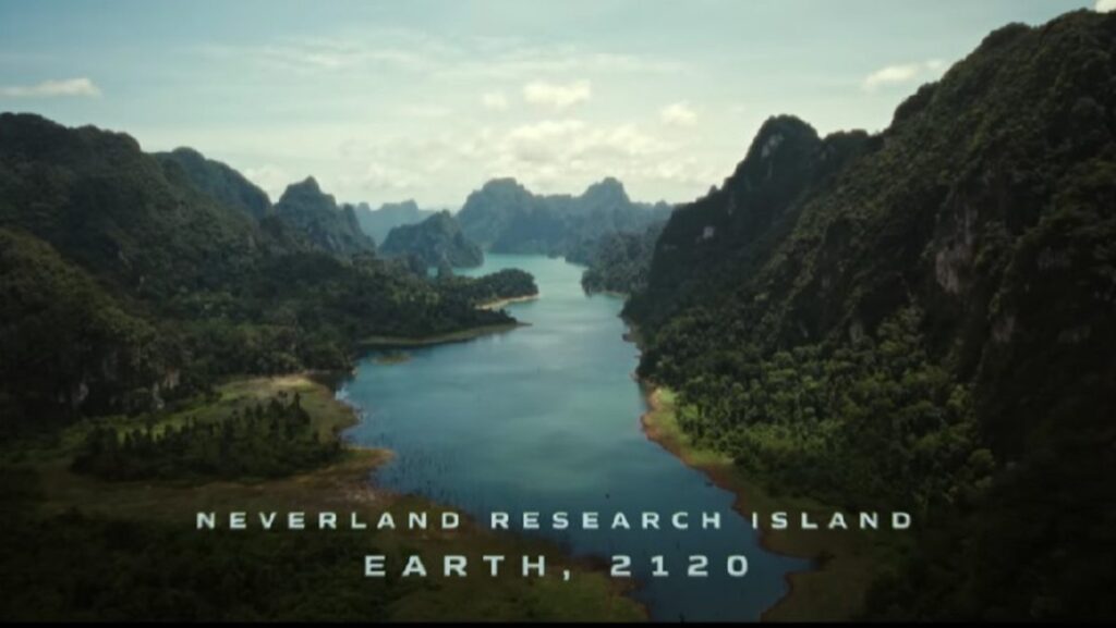 A title card from Alien: Earth showing when the series takes place in the Alien timeline.
