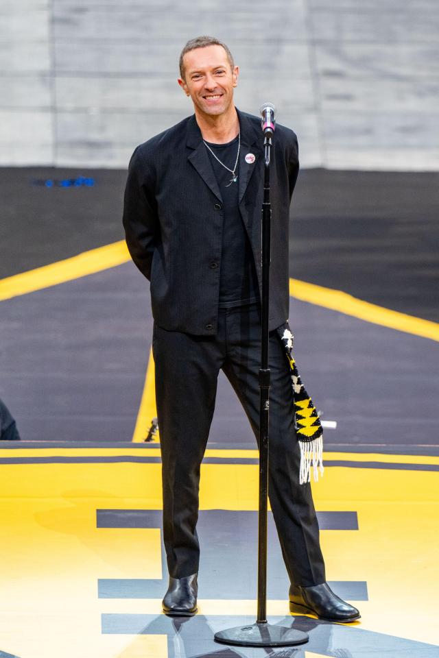 Chris Martin at the Invictus Games opening ceremony.