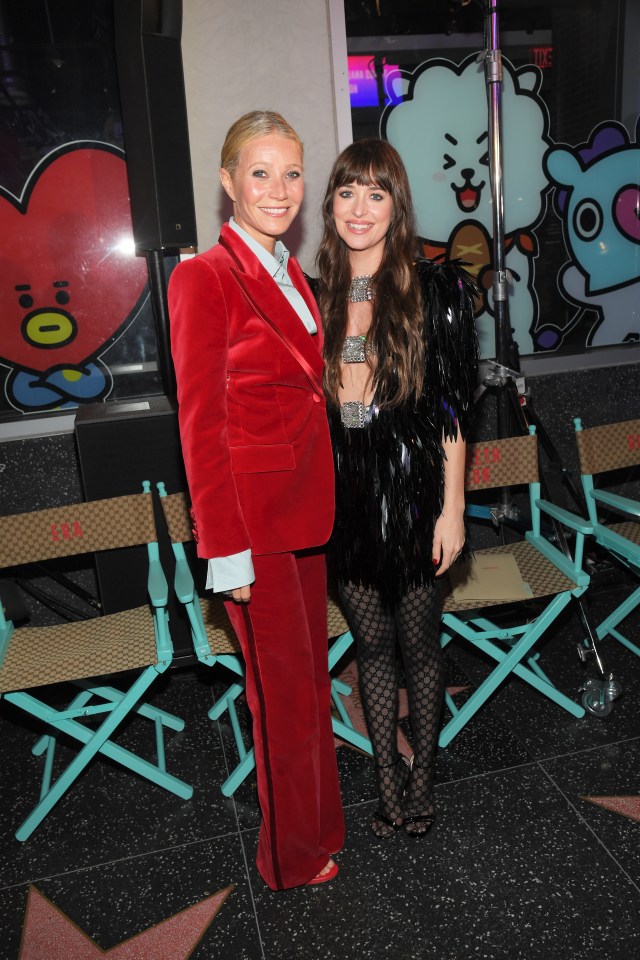 Gwyneth Paltrow and Dakota Johnson at the Gucci Love Parade.