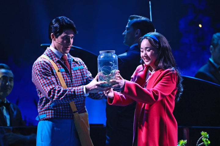 Darren Criss and Helen J Shen in "Maybe Happy Ending."