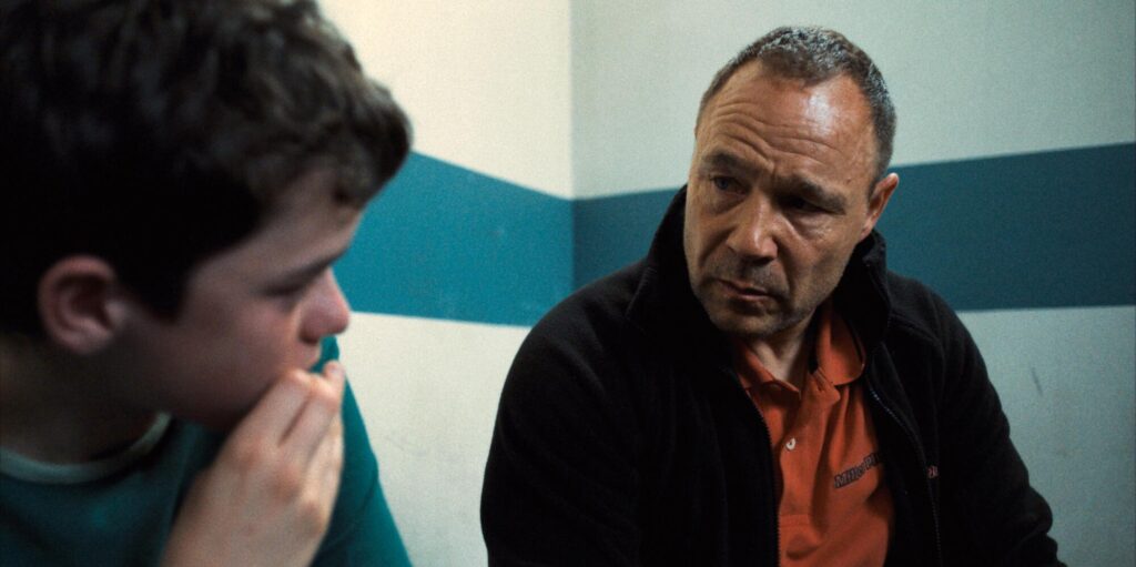 Cooper with Stephen Graham in "Adolescence."