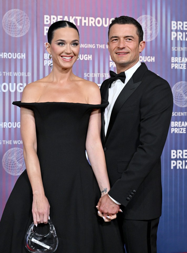 Katy Perry and Orlando Bloom at the Breakthrough Prize Ceremony.