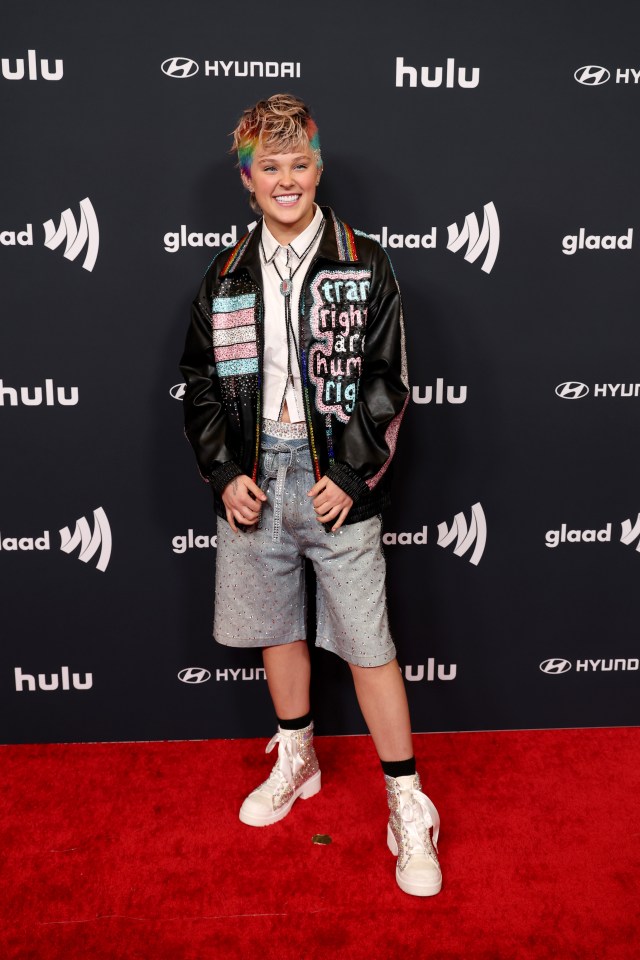 JoJo Siwa at the GLAAD Media Awards.
