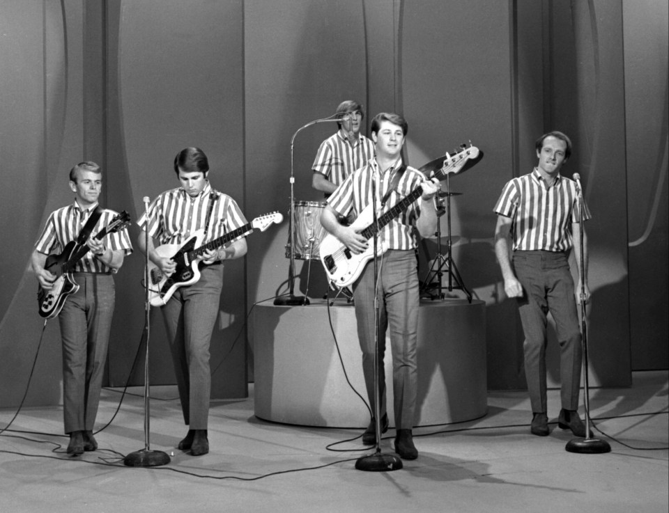 The Beach Boys performing on The Ed Sullivan Show.