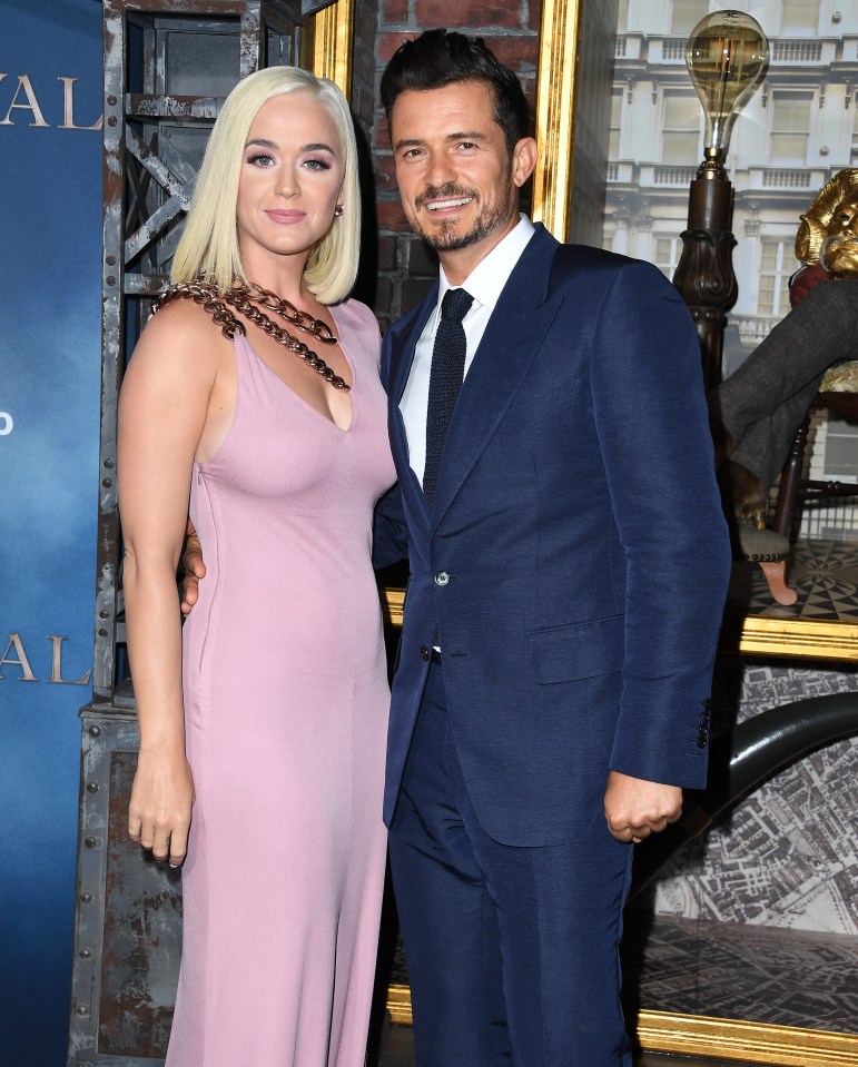 Katy Perry and Orlando Bloom at the premiere of Carnival Row.